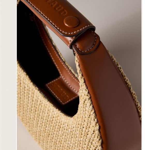 Staud Raffia Mini moon bag - Picture 2 of 9